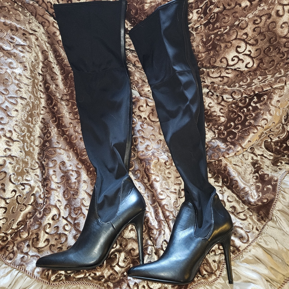 Charles By Charles David Black Over the Knee Boots